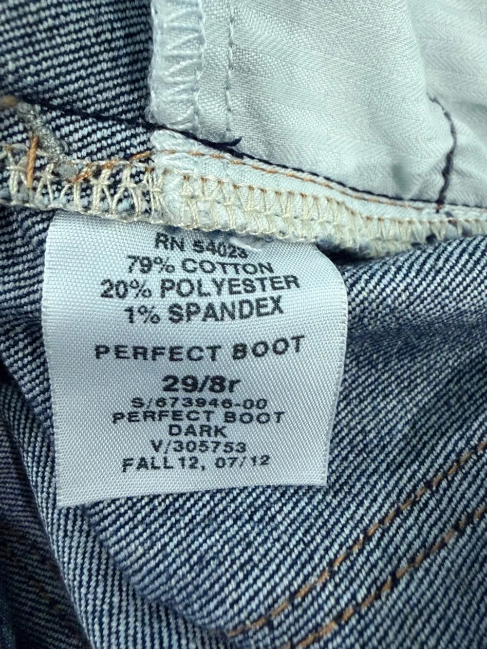 Gap 1969 Perfect Boot Bootcut Jeans Size 8 - Picture 8 of 10